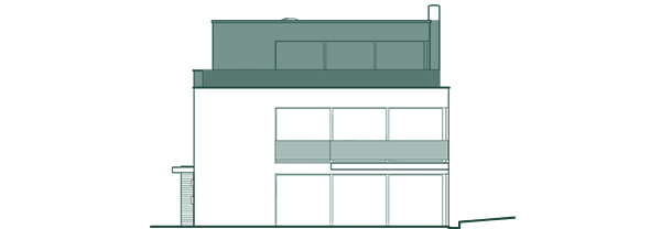 Frontansicht Wohnung 1